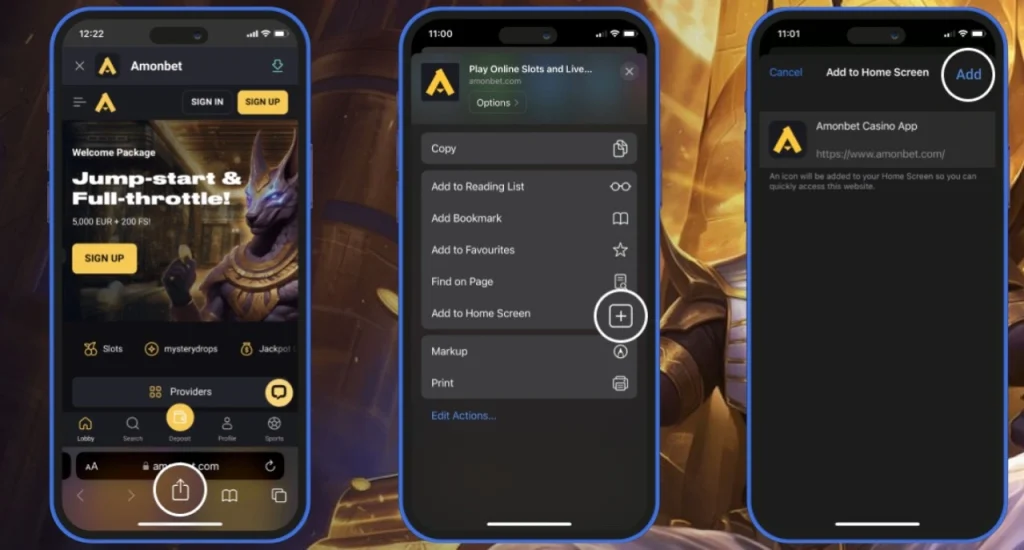 amonbet app for iOS
